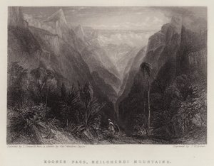 Kooner Pass, Neilgherri Berge von Thomas Creswick