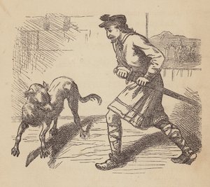 Llewellyn und sein Hund von Thomas Dalziel