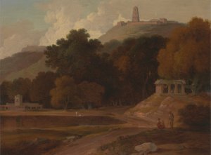 Hügelige Landschaft in Indien