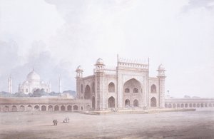 Das Tor des Taj Mahal, Agra, Uttar Pradesh von Thomas Daniell