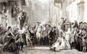 Prinz Charles Edward (1720-88) und die Highlander betreten Edinburgh nach der Schlacht von Preston, 21. September 1745