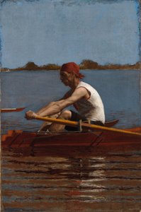 John Biglin in einem Einer-Ruderboot von Thomas Eakins