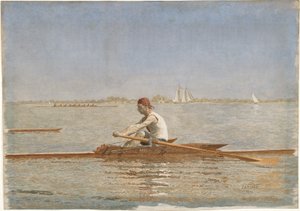 John Biglin in einem Einerruder, 1873 von Thomas Eakins