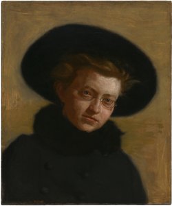Porträt von Lillian Hammit (Mädchen mit großem Hut) von Thomas Eakins