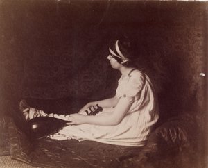 Sitzende Frau mit Laute von Thomas Eakins