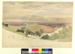 Aussicht vom Krapfenwaldl auf die Donau-Auen von Thomas Ender