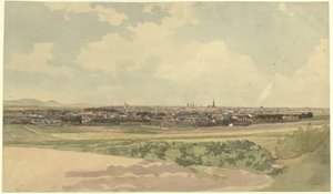 Blick auf Wien, von einem Punkte oberhalb Meidlings von Thomas Ender
