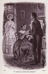 Illustration für Die Frau in Weiß von Wilkie Collins von Thomas Eyre Macklin
