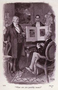 Illustration für Die Frau in Weiß von Wilkie Collins von Thomas Eyre Macklin