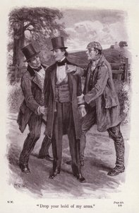 Illustration für Die Frau in Weiß von Wilkie Collins von Thomas Eyre Macklin