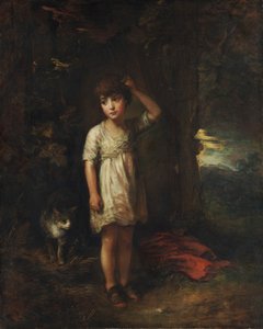 Ein Junge mit einer Katze, Morgen von Thomas Gainsborough