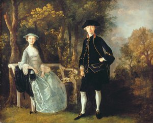 Lady Lloyd und ihr Sohn, Richard Savage Lloyd, von Hintlesham Hall, Suffolk, ca. 1745-46 von Thomas Gainsborough