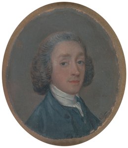 Porträt eines jungen Mannes mit gepuderter Frisur von Thomas Gainsborough