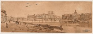 Eine Auswahl von zwanzig der malerischsten Ansichten von Paris, 1802 von Thomas Girtin