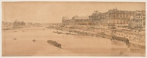 Eine Auswahl von zwanzig der malerischsten Ansichten in Paris, 1802 von Thomas Girtin