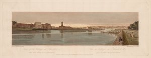 Eine Auswahl von zwanzig der malerischsten Ansichten in Paris: Blick auf das Dorf Chaillot, 1803 von Thomas Girtin
