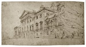 Harewood House, Yorkshire, ca. 1798 von Thomas Girtin