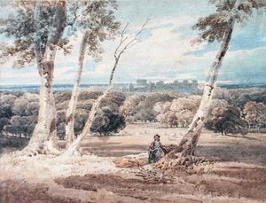 Schloss Windsor vom Großen Park von Thomas Girtin