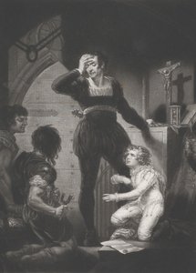 Prinz Arthur und Hubert, Shakespeare, König Johann, Akt 4, Szene 1 von Thomas Goff Lupton
