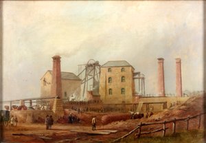 Hartley Colliery nach der Katastrophe, 1869 von Thomas H. Hair