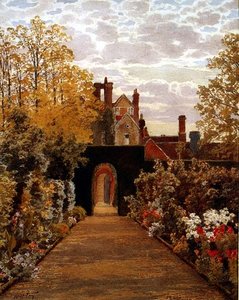 Oktobermorgen in den Gärten, Loseley, Surrey von Thomas H. Hunn