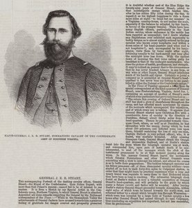 Generalmajor J. E. B. Stuart, Kommandant der Kavallerie der Konföderiertenarmee von Nord-Virginia