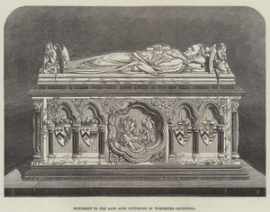 Denkmal für den verstorbenen Lord Lyttelton in der Kathedrale von Worcester von Thomas Harrington Wilson