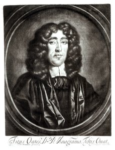 Porträt von Titus Oates (1649-1705), graviert von R. Thompson