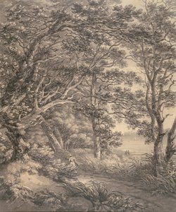 Flusslandschaft mit Figuren von Thomas Hearne