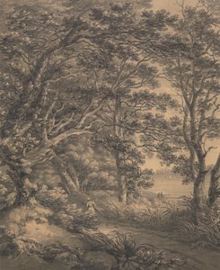 Flusslandschaft mit Figuren