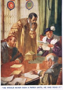 Er würde niemals ein Papier unterschreiben, ohne es gelesen zu haben von Thomas Heath Robinson
