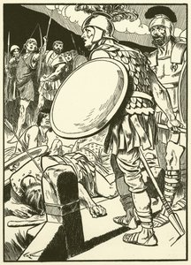 Horatius an der Brücke von Thomas Heath Robinson