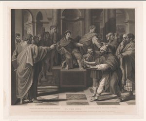 Elymas von Paulus mit Blindheit geschlagen (Drucke nach Raffael)