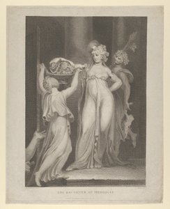 Die Tochter von Herodias Salome erhält den Kopf von Johannes dem Täufer, Matthäus 14:10-11, 1798 von Thomas Holloway