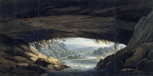 Innenraum der Höhle bei Porth yr Ogof von Thomas Hornor