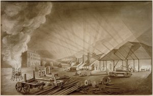 Walzwerk in Merthyr Tydfil von Thomas Hornor