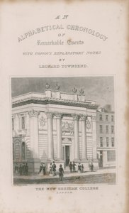 Eine alphabetische Chronologie bemerkenswerter Ereignisse von Thomas Hosmer Shepherd