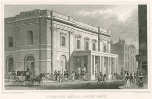 Drury Lane Theatre, London von Thomas Hosmer Shepherd