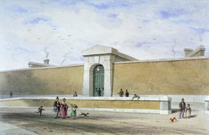 Tor des Bridewell-Gefängnisses, Tothill Fields, Westminster, London von Thomas Hosmer Shepherd