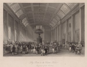 Langer Raum im Zollhaus, London, zur Zahlung der Zollgebühren von Thomas Hosmer Shepherd
