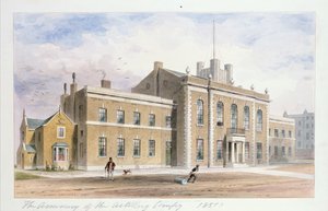 Royal Artillery House, Finsbury Square, 1851 von Thomas Hosmer Shepherd