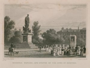 Russell Square und Statue des Herzogs von Bedford