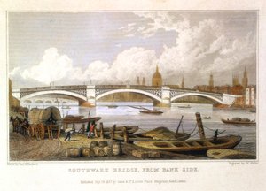 Southwark Bridge von Bank Side, London