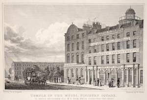 Tempel der Musen, Finsbury Square, aus 