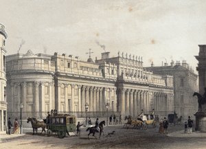 Die Bank von England (lithographiert von Louis-Jules Arnout, 1854) von Thomas Hosmer Shepherd