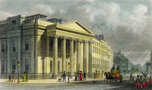 Das neue College der Ärzte, Pall Mall, East, graviert von Thomas Barber von Thomas Hosmer Shepherd