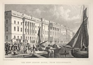 Das neue Zollhaus, von Billingsgate, aus 
