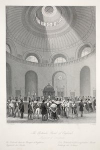 Die Rotunde bei der Bank of England, aus 