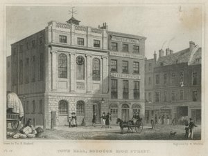 Rathaus, Borough High Street (Gravur)