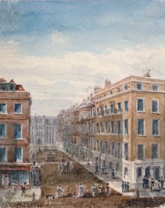 Ansicht der King Street, Blick nach Norden von Cheapside zur Guildhall, City of London von Thomas Hosmer Shepherd